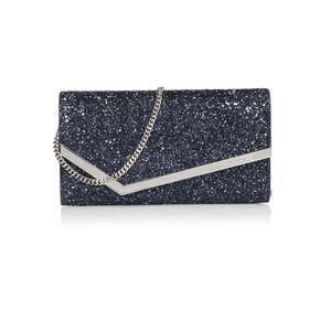 Jimmy Choo Emmie Dazzling Coarse Glitter Shoulder Bag